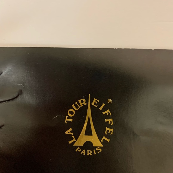 La Tour Eiffel Bag 1887 Classic Royal Blue and Tan Handbag Purse - Picture 4 of 5